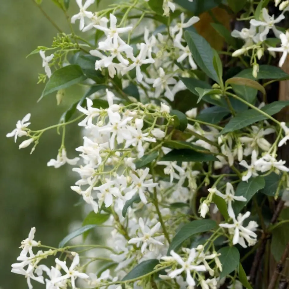 Jasmijn - Set van 3 - Trachelospermum jasminoides - Hoogte 25-40cm - ⌀9cm
