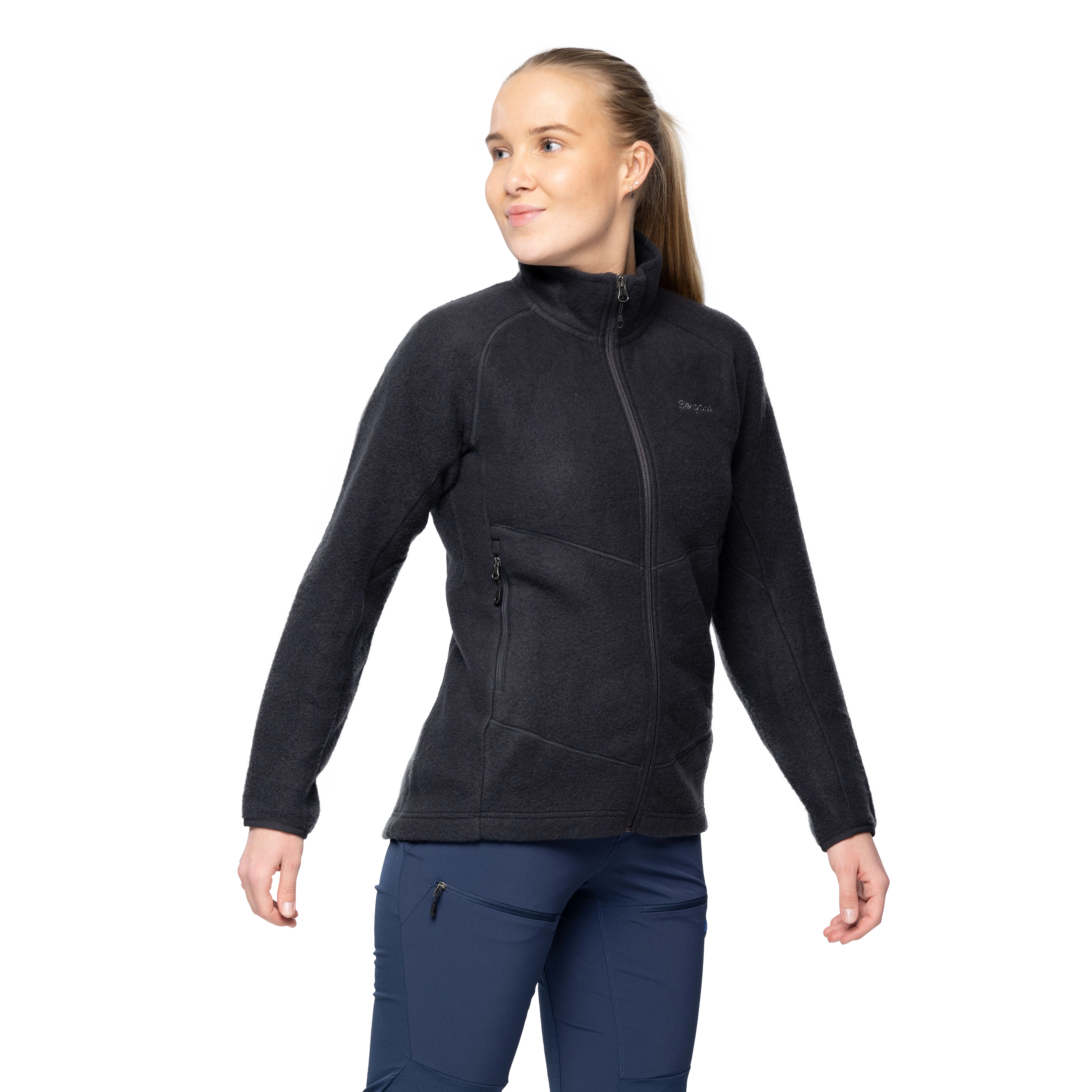 Rabot Merino Fleece Midlayer Jacket Women Dark Shadow Grey