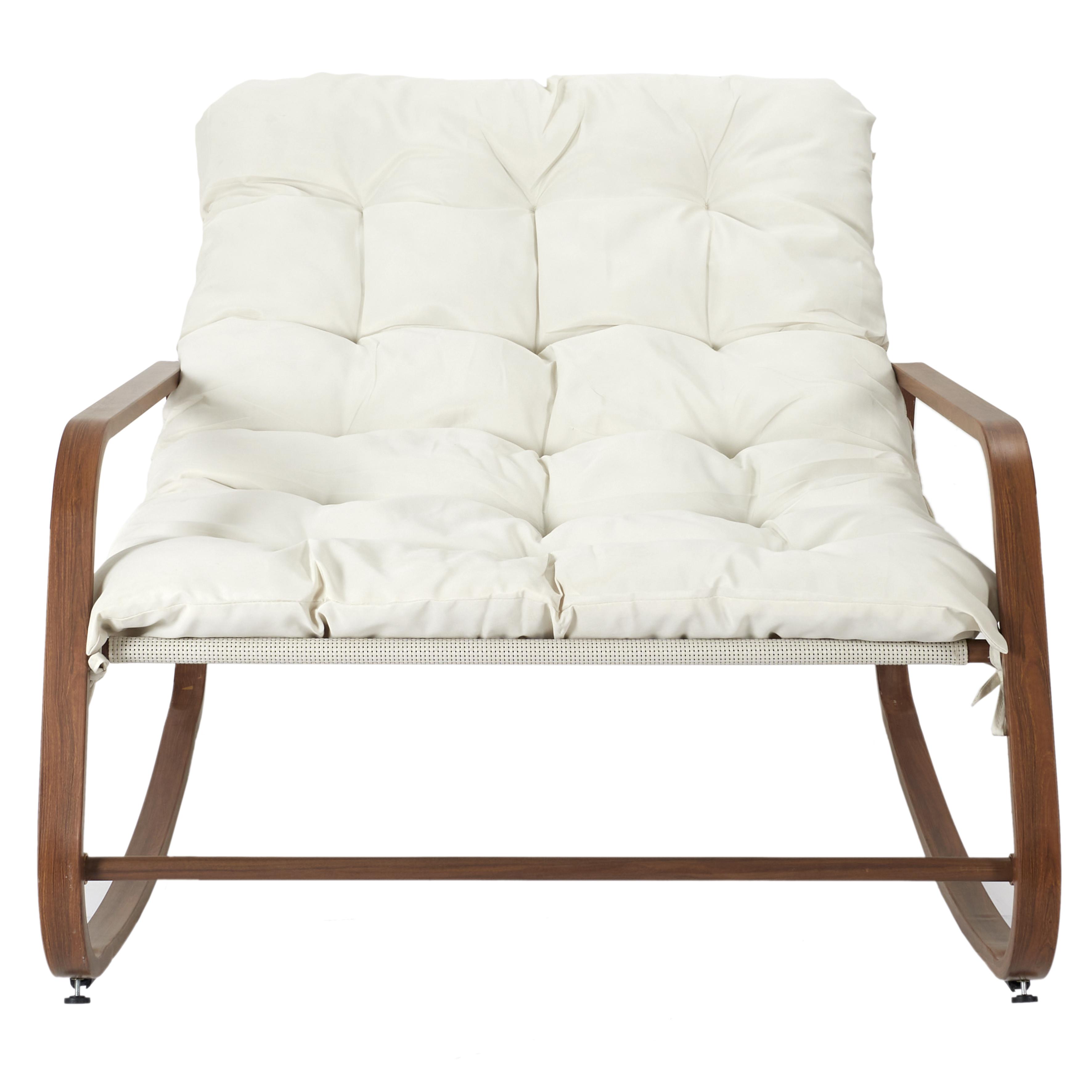 FAUTEUIL BASCULE MIAMI IMITATION BOIS 92X69X130CM