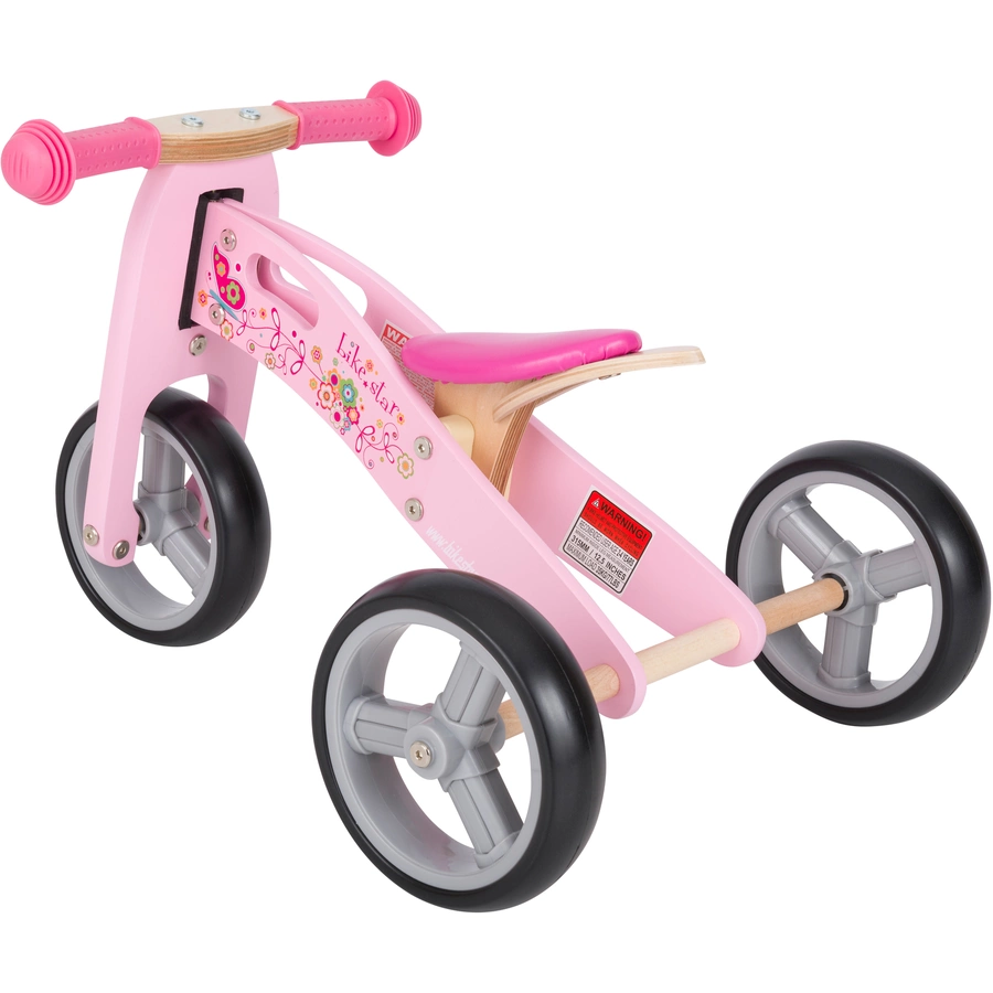 Bikestar Laufrad 7 Zoll Holz pink