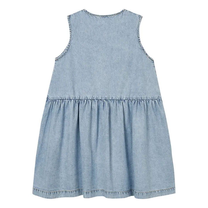 Main Story Robe Bouton Coton Bio | Denim bleached