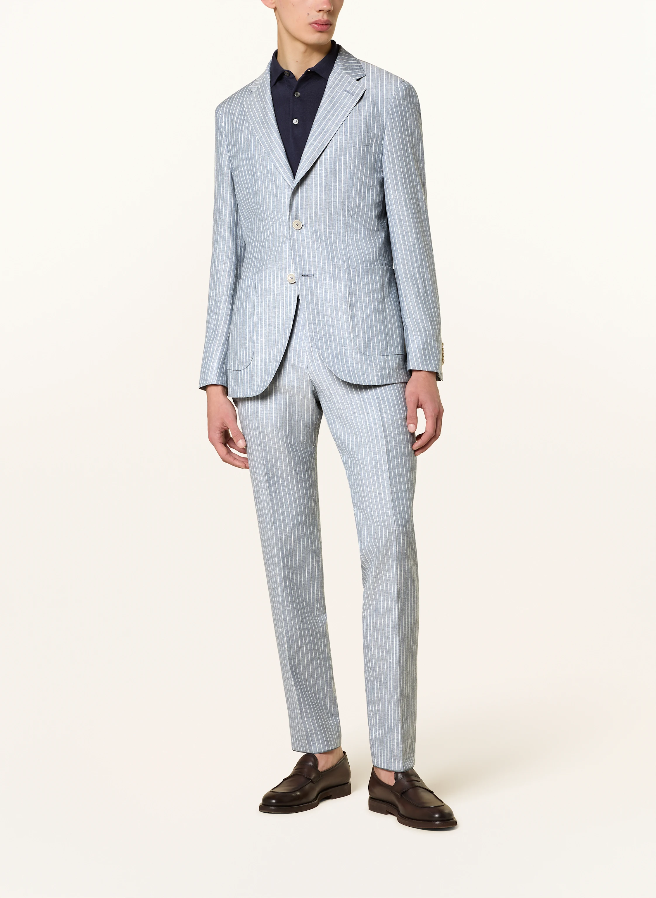 BOSS Anzugsakko HESTON Slim Fit mit Leinen