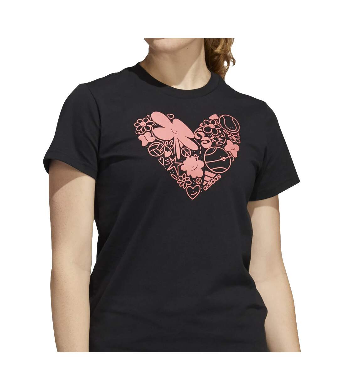 T-shirt Noir Femme Adidas Fun