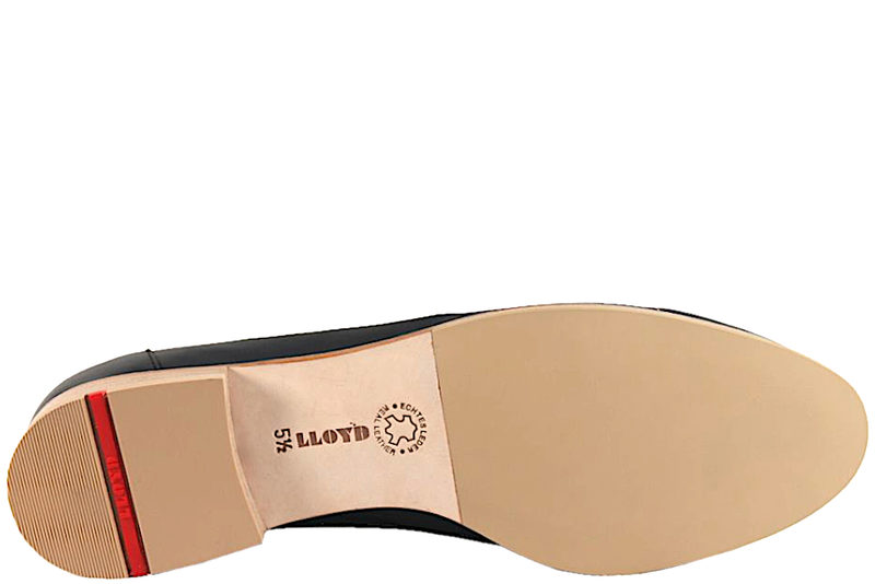 LLOYD MØRKEBLÅ LOAFERS I SKIND