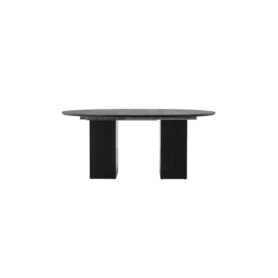 Eettafel Zwart Uitschuifbaar - 180x180x75cm - Matilda