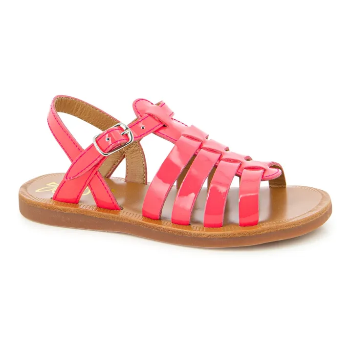 Pom d'Api Sandales Plagette Strap | Rose