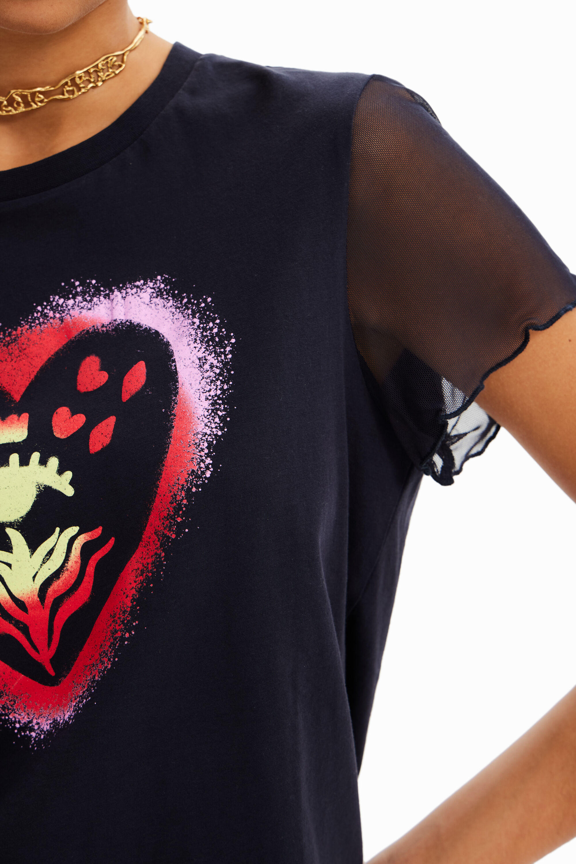 T-shirt cœur arty