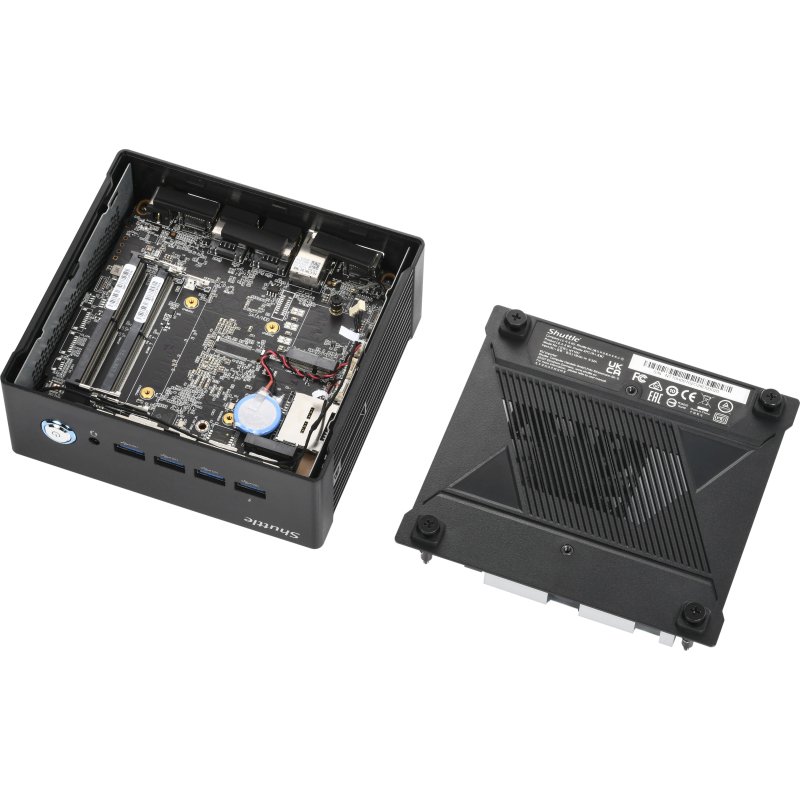 Shuttle Nano PC NT10H5, Intel Core Ultra 5 125H, Intel Arc graphics, 2xHDMI, 2xUSB 4.0 (DP), 2x2.5Gbit LAN, VESA, 24/7