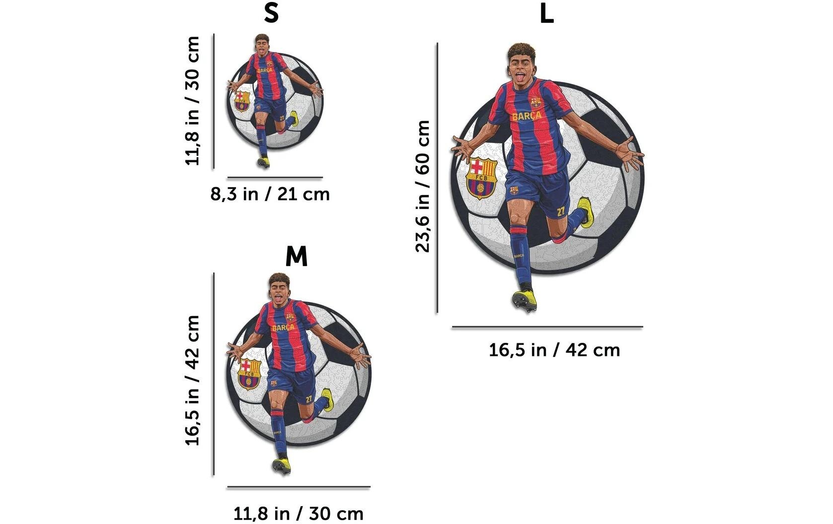 Puzzle »Iconic FC Barcelona – Lamine Yamal« Holzart: Birke (Herkunftsland: China)