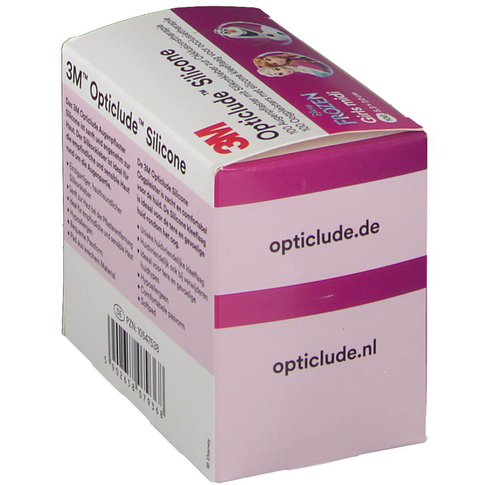 Opticlude 3M Silicone Disney Girls midi 5,3 cm x 7,0 cm