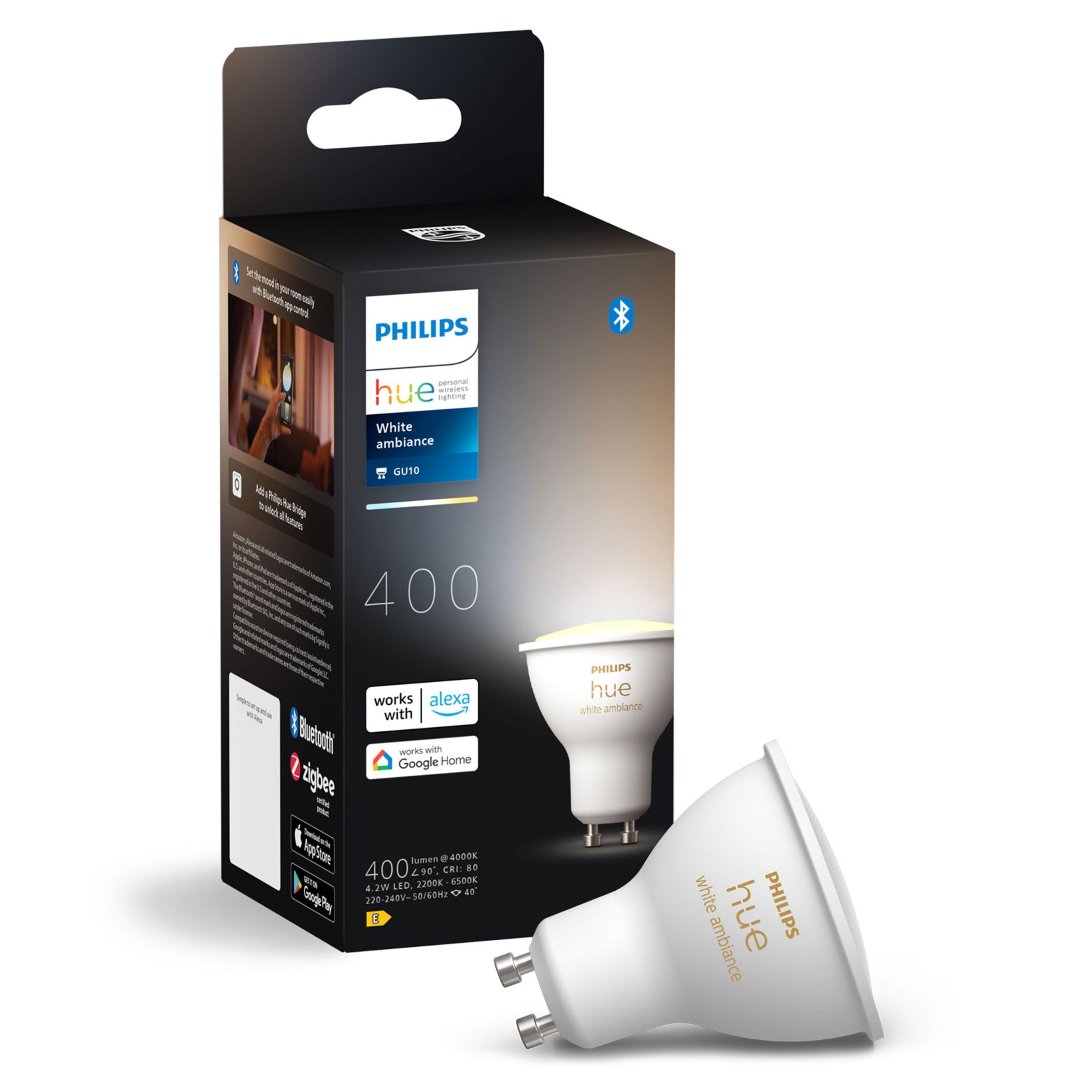 Philips Hue Ambience Smart LED-lampe GU10 400 lm 1-pk