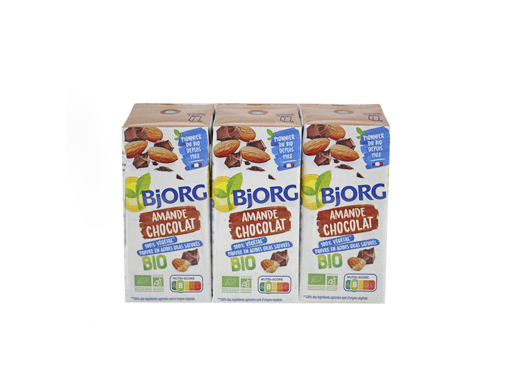 BEBIDA BJORG DE AMÊNDOA COM CHOCOLATE E CÁLCIO BIO 3X200ML