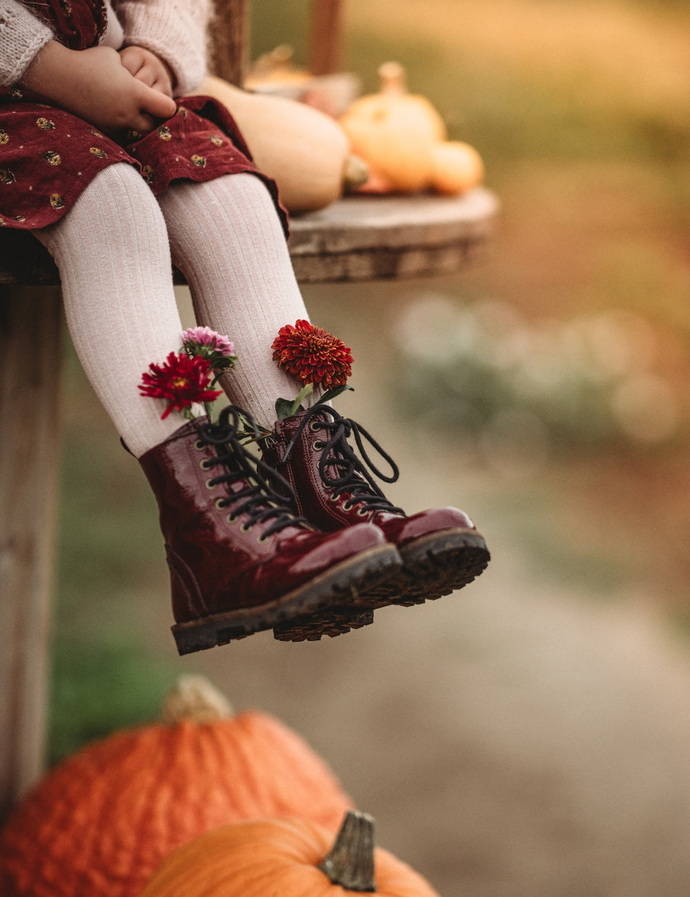 Lace-up Boot - Burgundy Patent