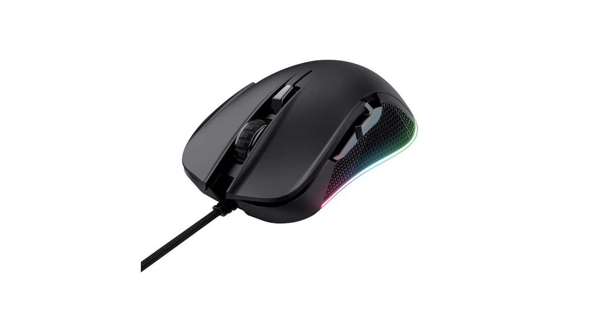 TrustGXT 922 Ybar ECO gaming muis  (Zwart, RGB | 200 - 7200 dpi)