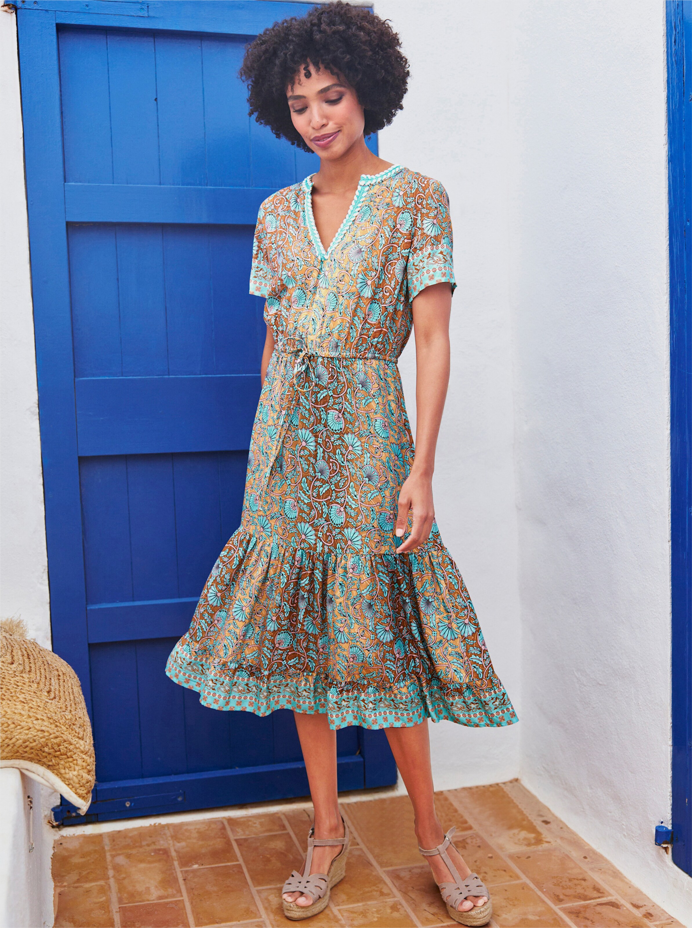 Druck-Kleid