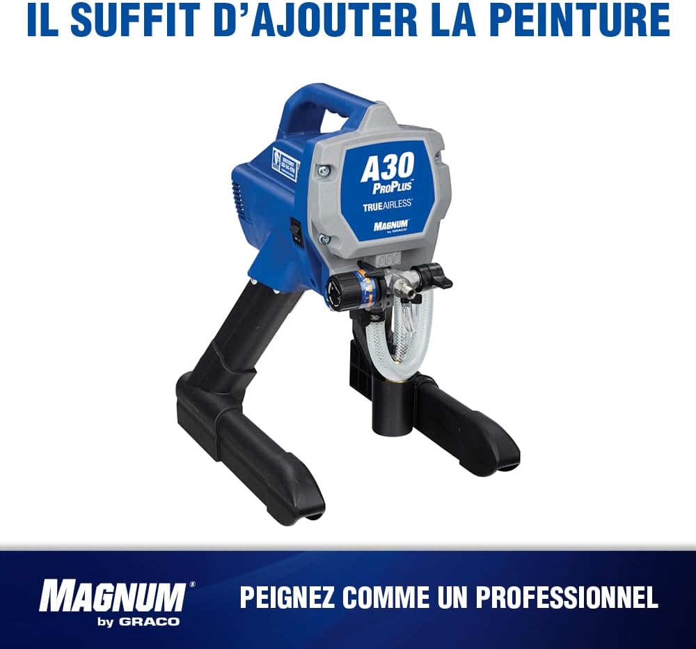 Magnum by Graco 17C244 Pistolet à Peinture airless A30 ProPLUS, Usage Domestique (débit 1 l/Min, Pression Max. 207 Bars)