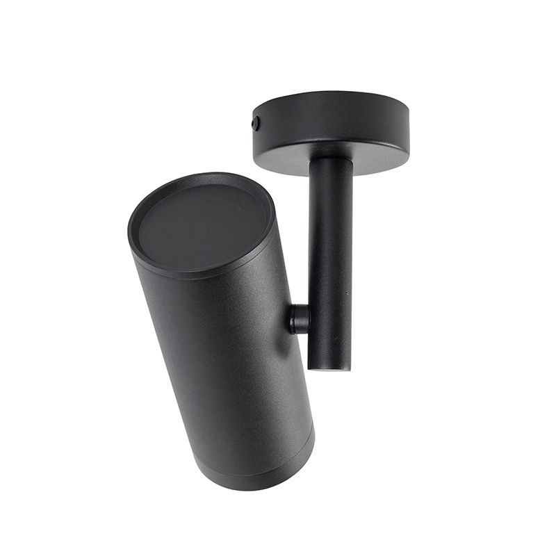 Design plafondspot zwart kantelbaar GU10 50mm - Scopio Honey