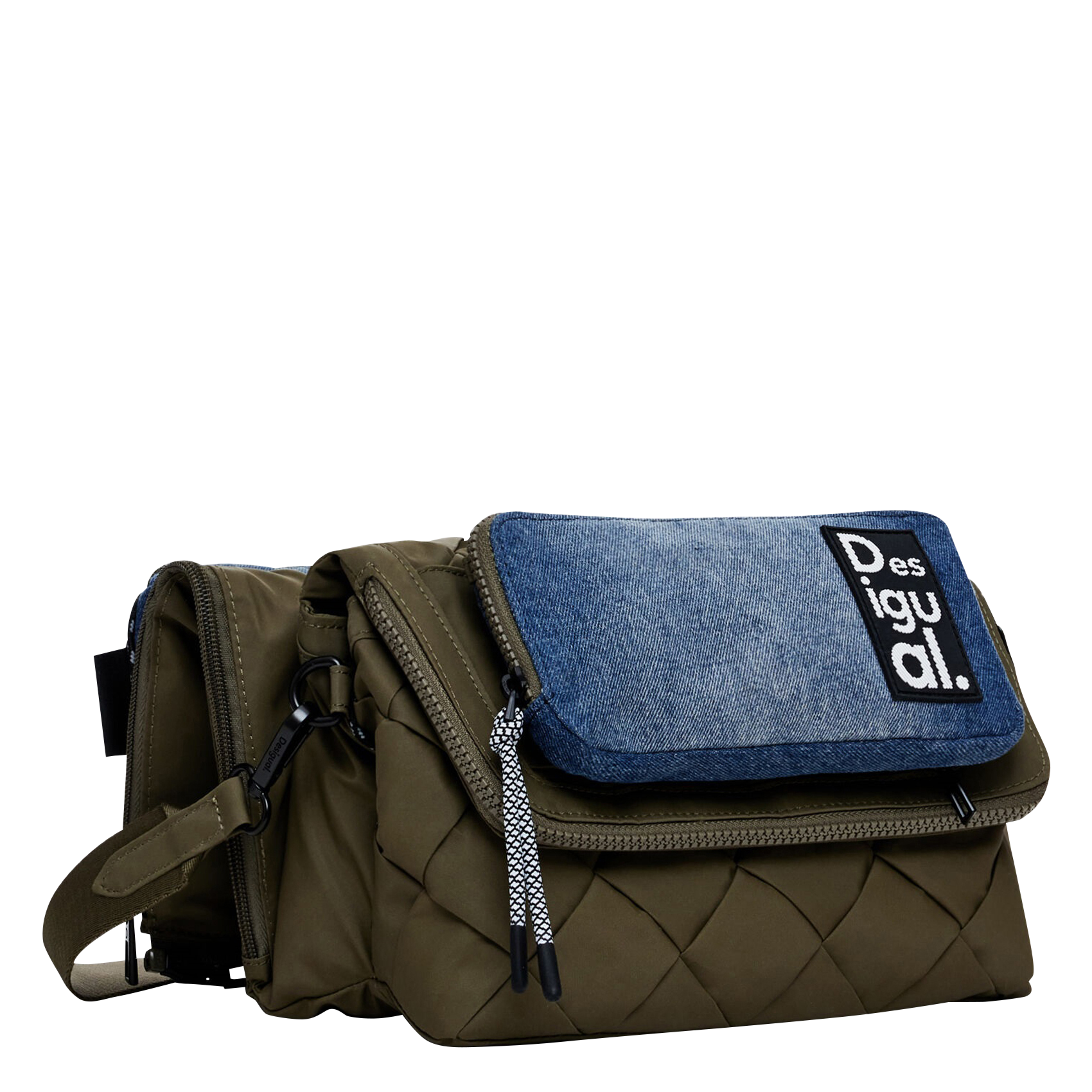 Sac bandoulière 2-en-1 matelassé | Vert