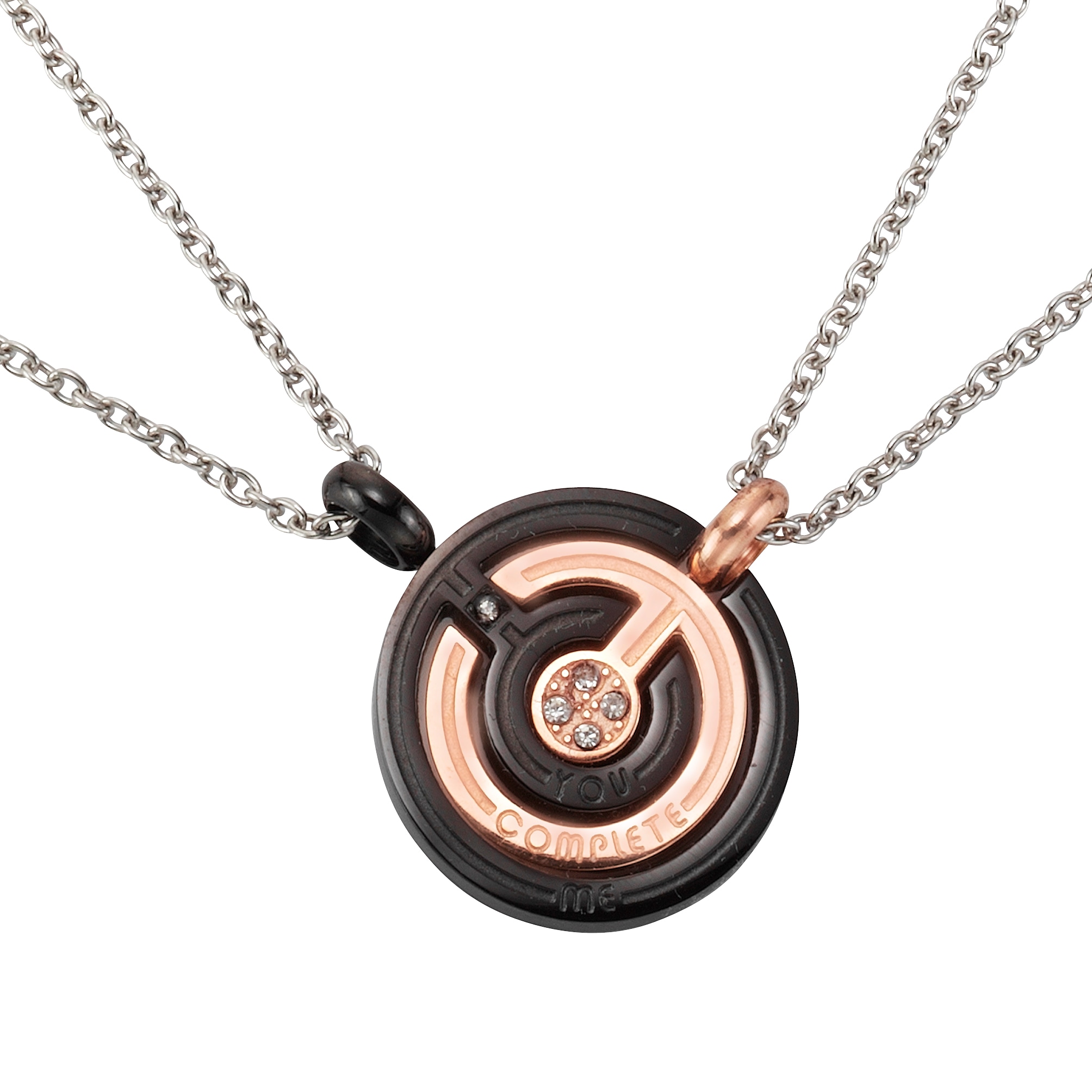 Firetti Schmuckset »Multipack Schmuck Geschenk Halsketten LIEBE« (4 Stk. tlg.)  mit Zirkonia (synth.)