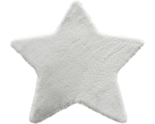 Romance Star vloerkleed, lichtgrijs, 80x80 cm