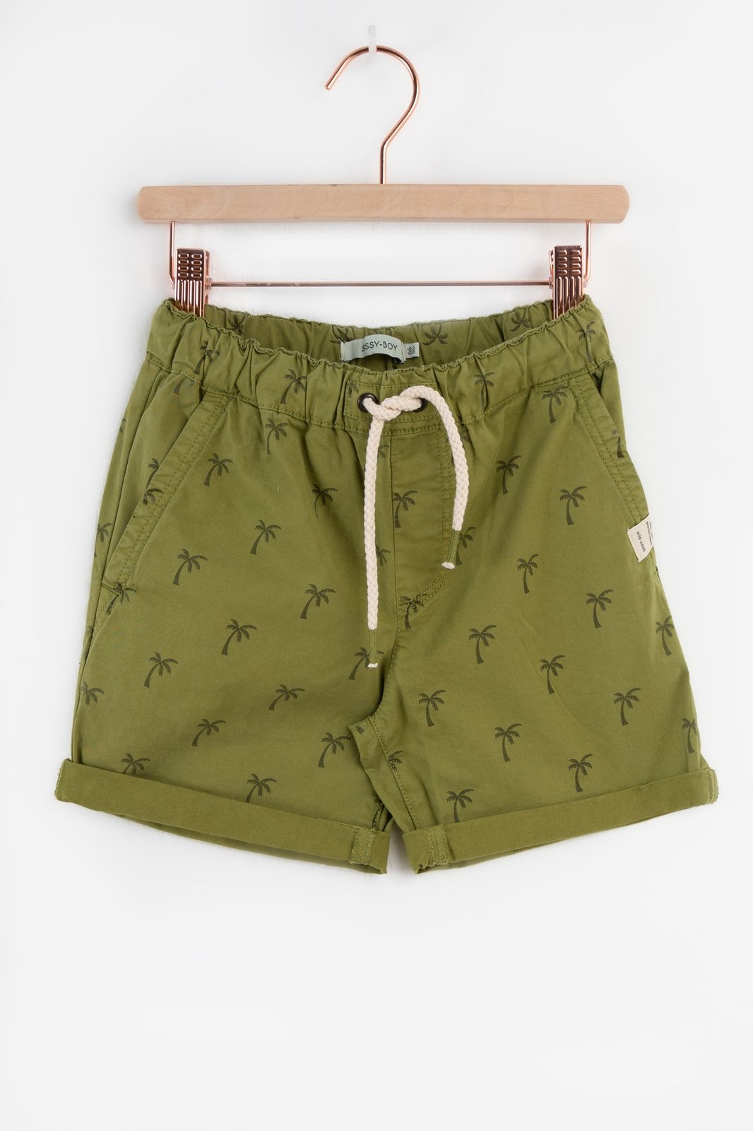 Groene pull on shorts