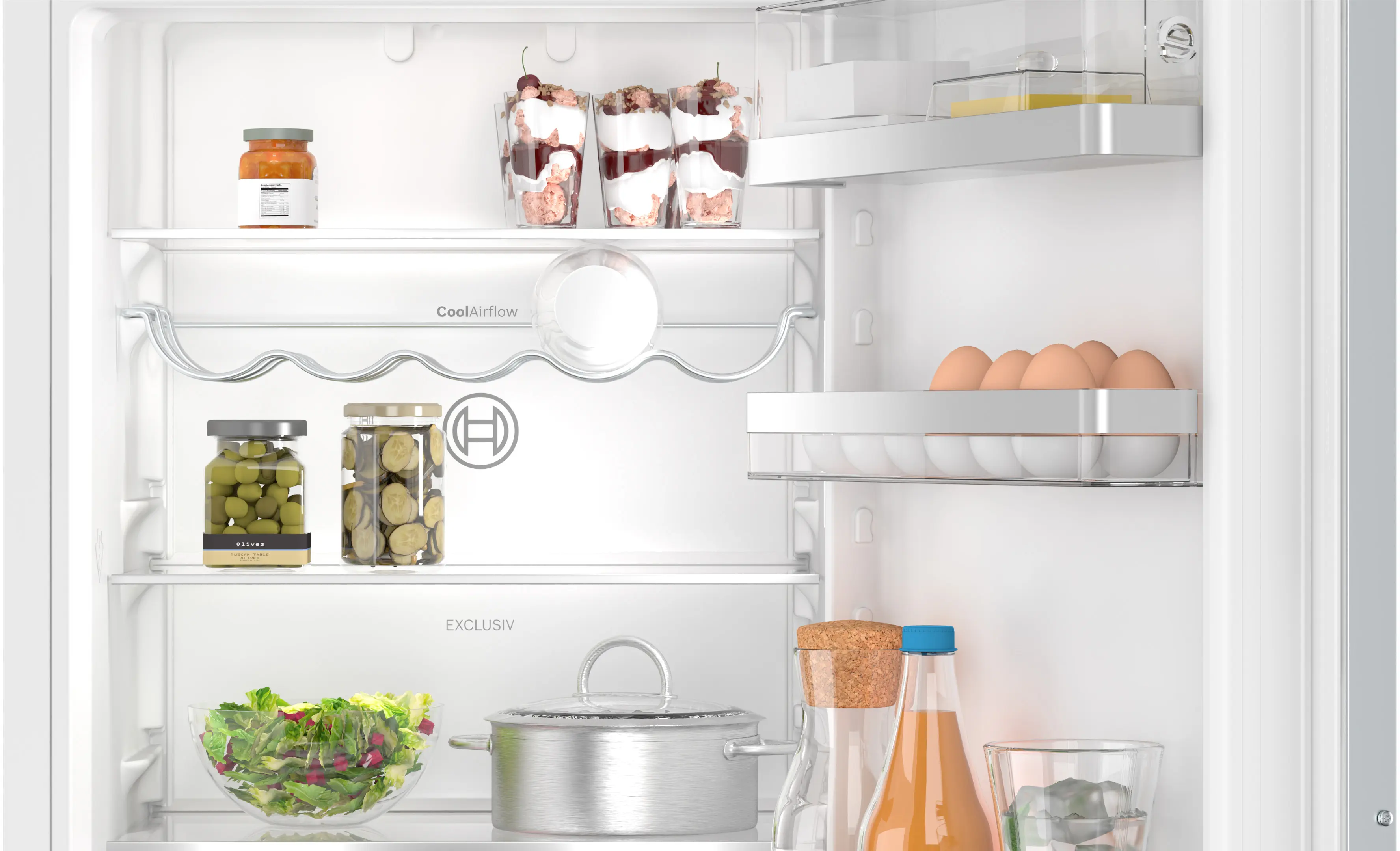 Serie 6 Inbouw koel-vriescombinatie 177.2 x 55.8 cm Vlakscharnier met SoftClose