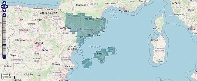 TWONAV - CARTOGRAPHIE TWONAV ESPAGNE TOPO ZONE