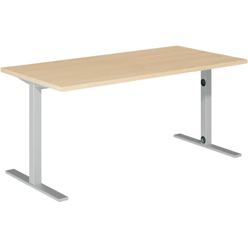 Bureau droit piètement métal Optyma