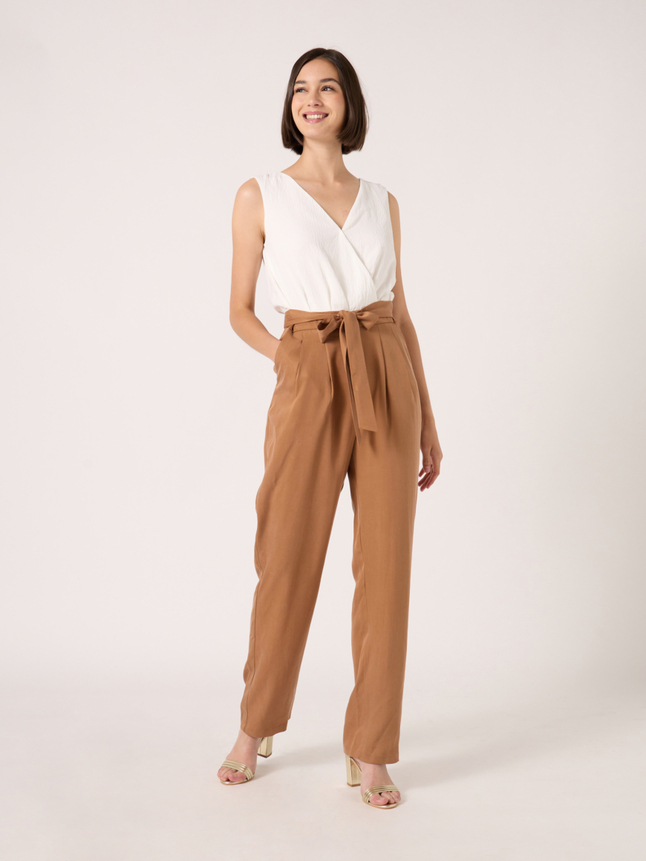 Combinaison pantalon bicolore