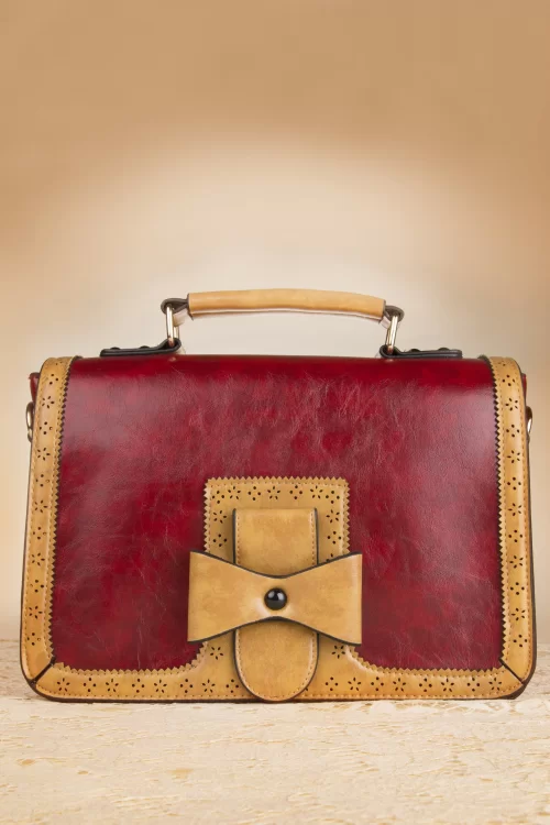 Banned Retro Antieke handtas in rood