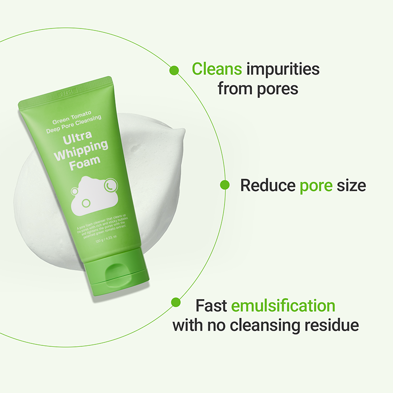 Green Tomato Deep Pore Cleansing Ultra Whipping Foam