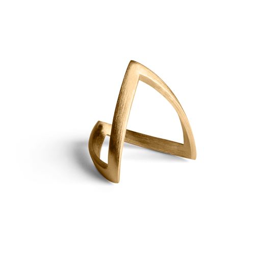 Jane Kønig V-Ring, Guld, 52