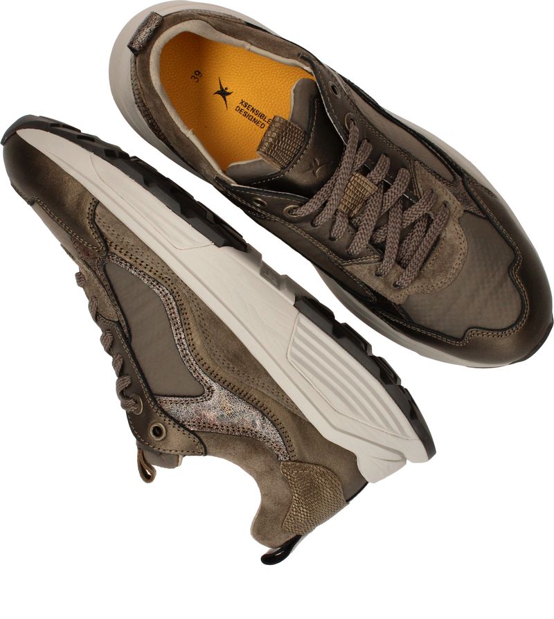 Xsensible Milau Stretchwalker Sneakers Groen Dames