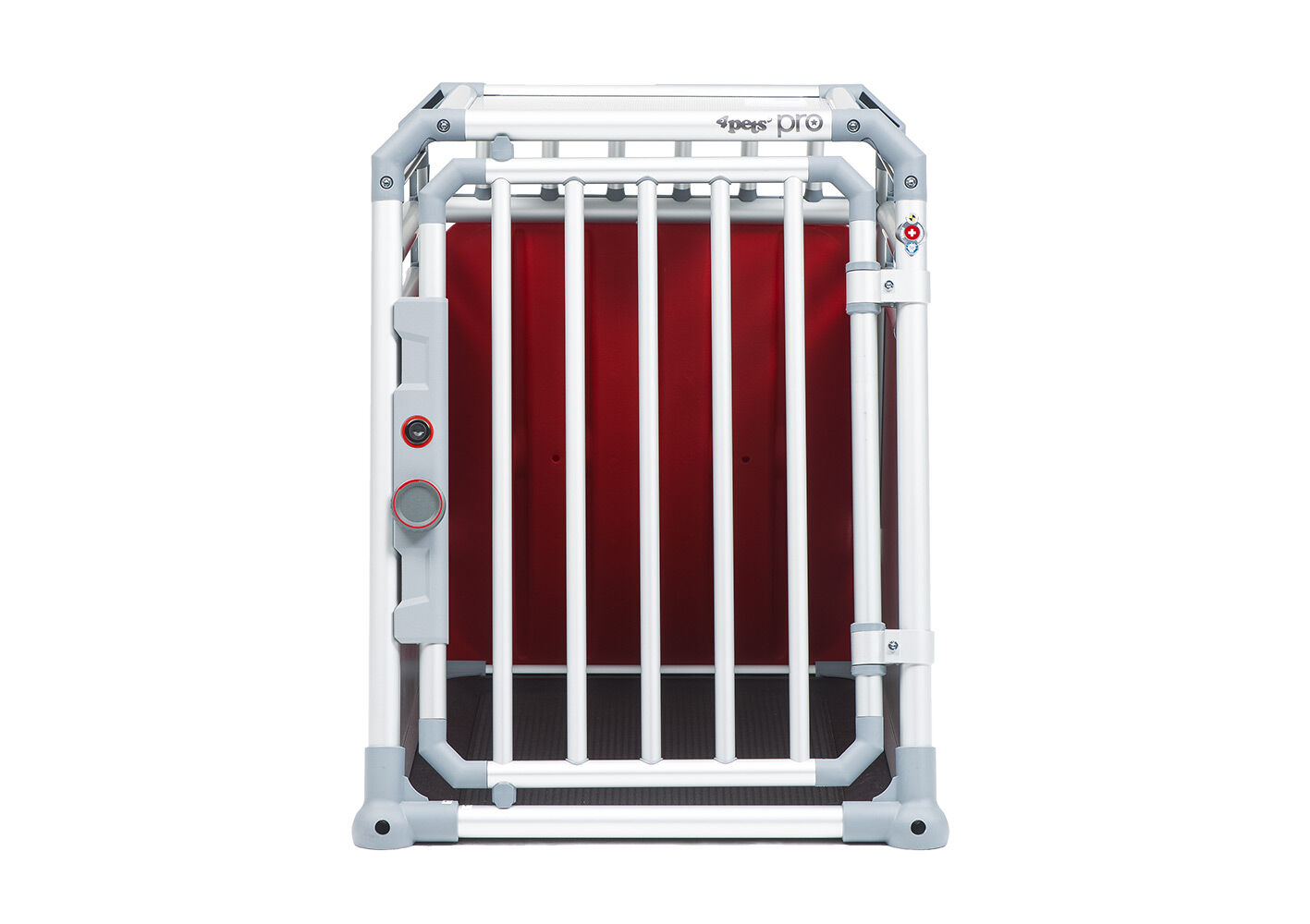4Pets Pro 2 -  Autobench Hond - chroom - 66x54554.5x83.5 cm - M