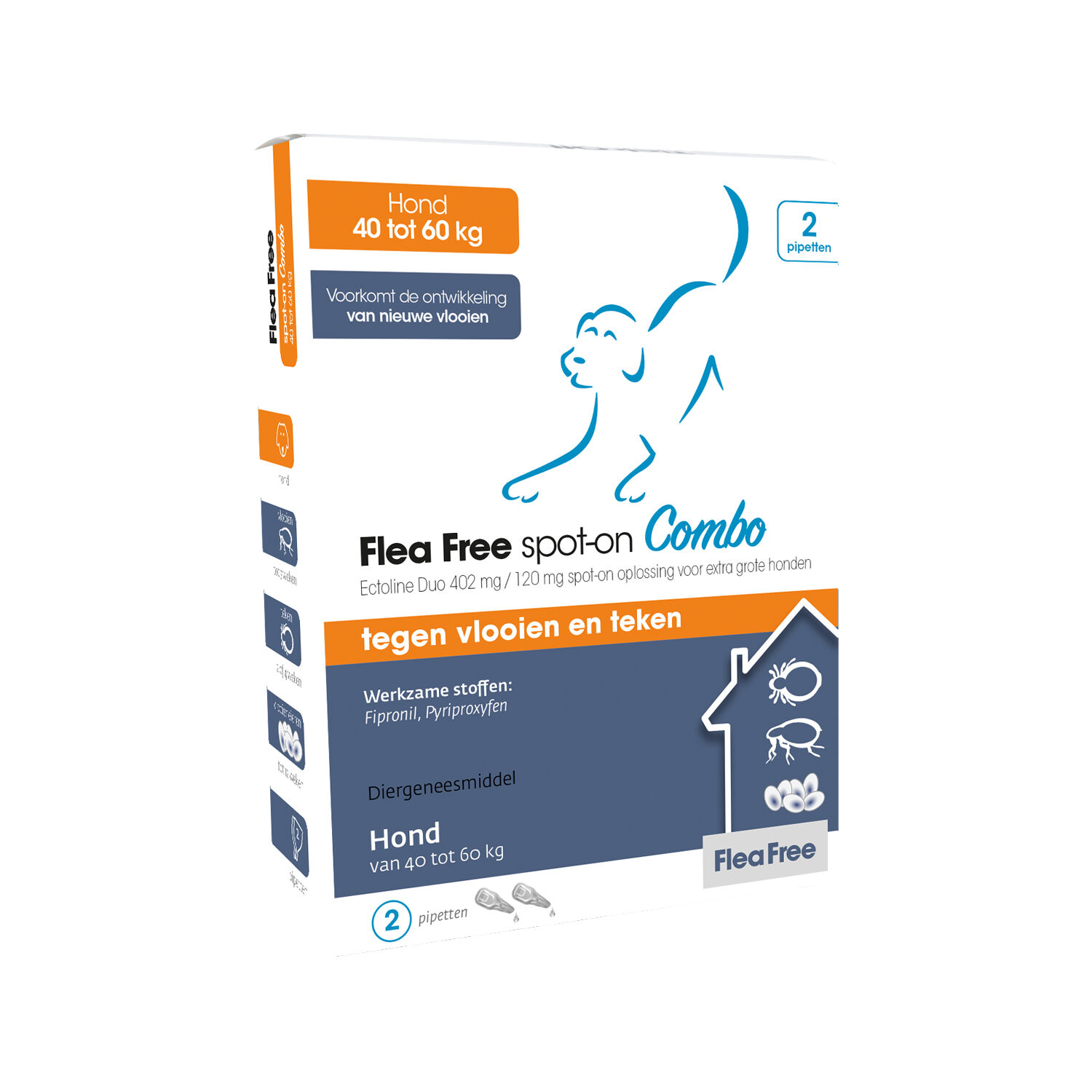 Flea Free spot-on Combo Hond