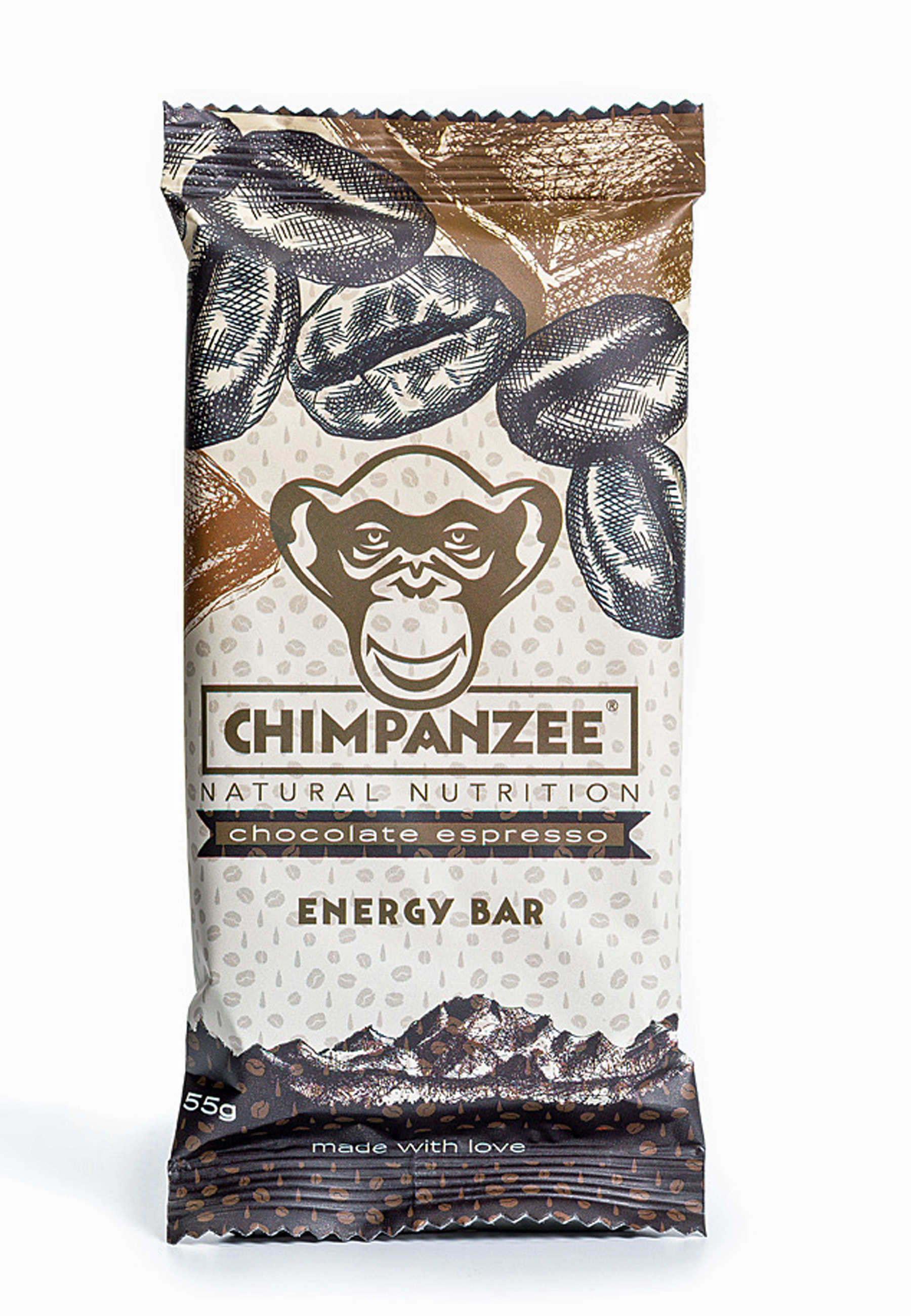 Chimpanzee Energy Bar Chocolate Espresso