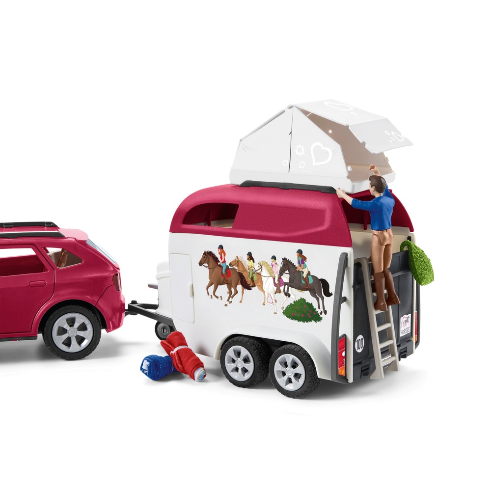 Schleich Horse Club Pferdeabenteuer mit Auto und Anhänger 42535