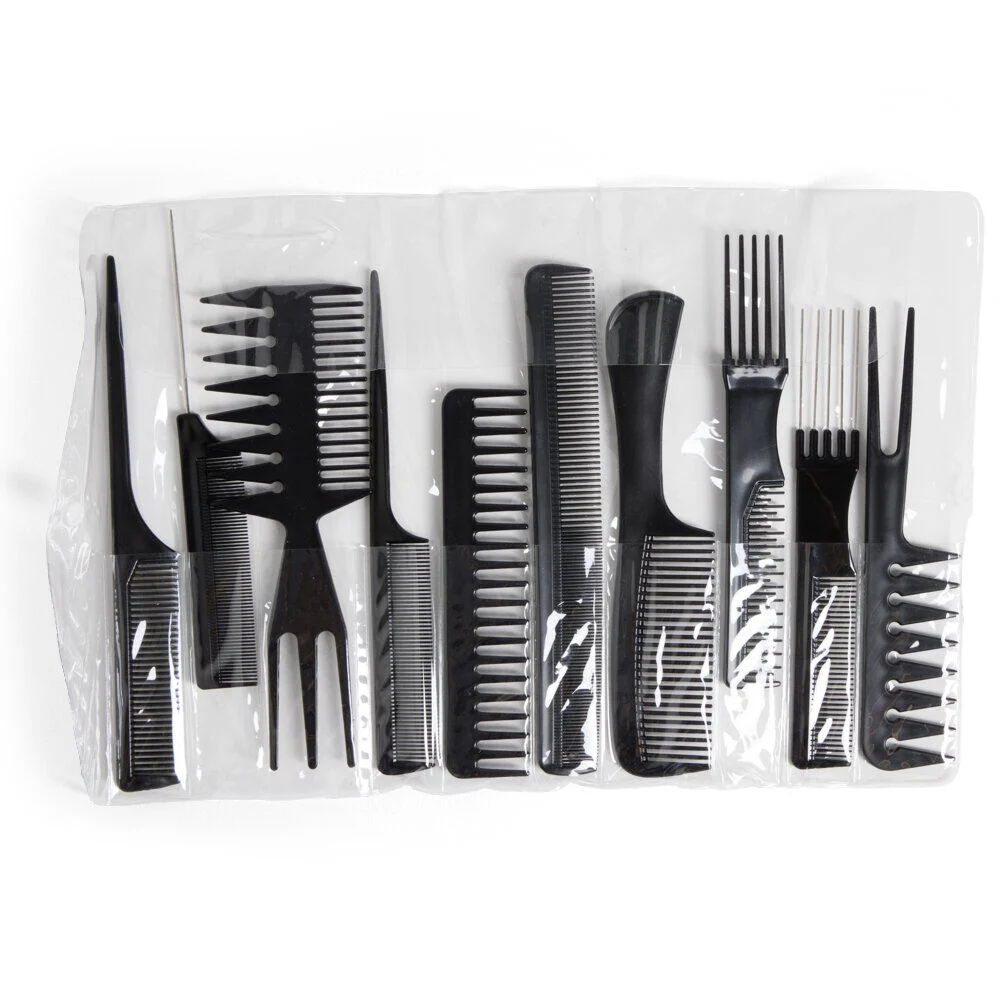Lot de 10 peignes formes différentes