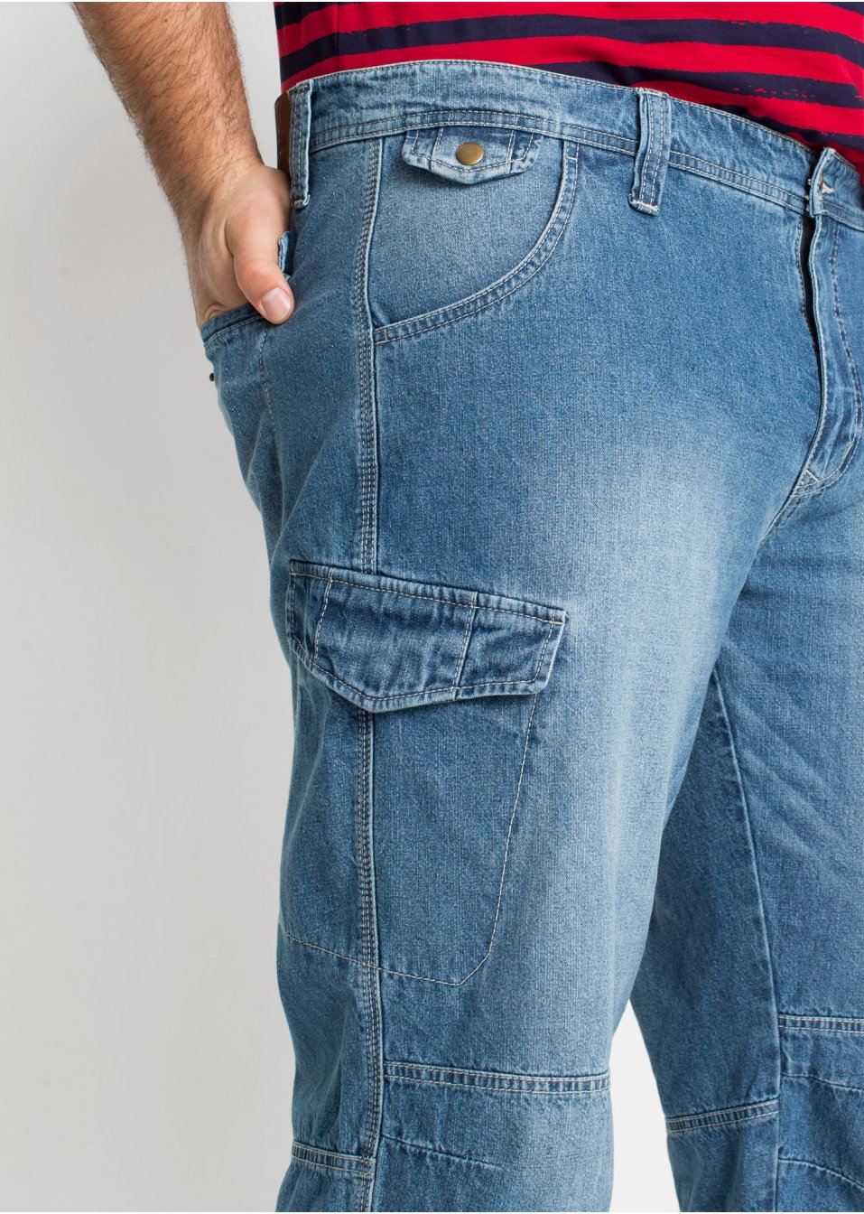 Bermuda long en jean Loose Fit