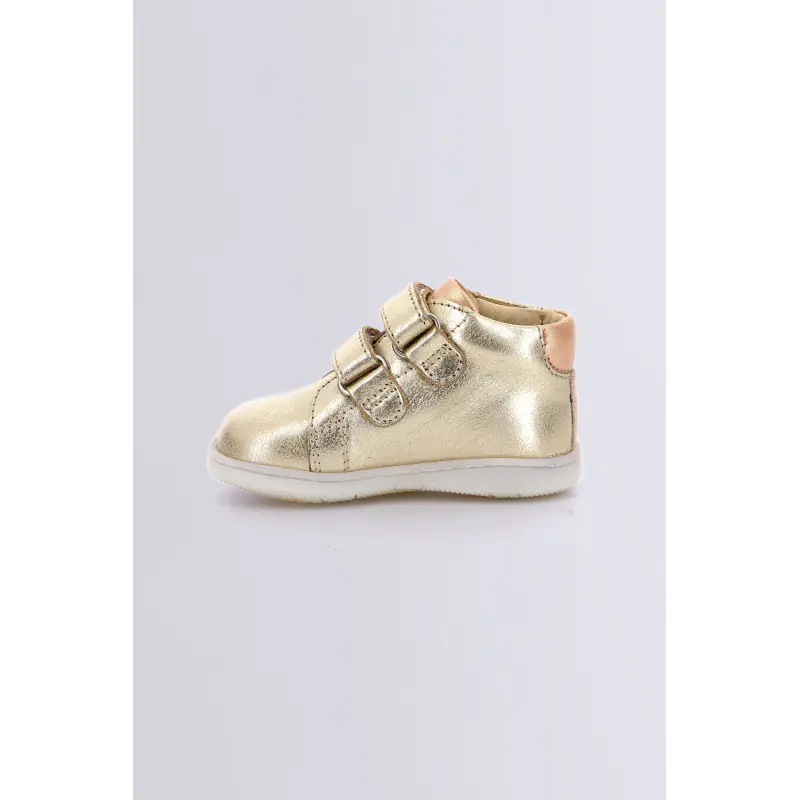 Kickbelkro Beige champagne BOTTILLONS Cuir  Fille