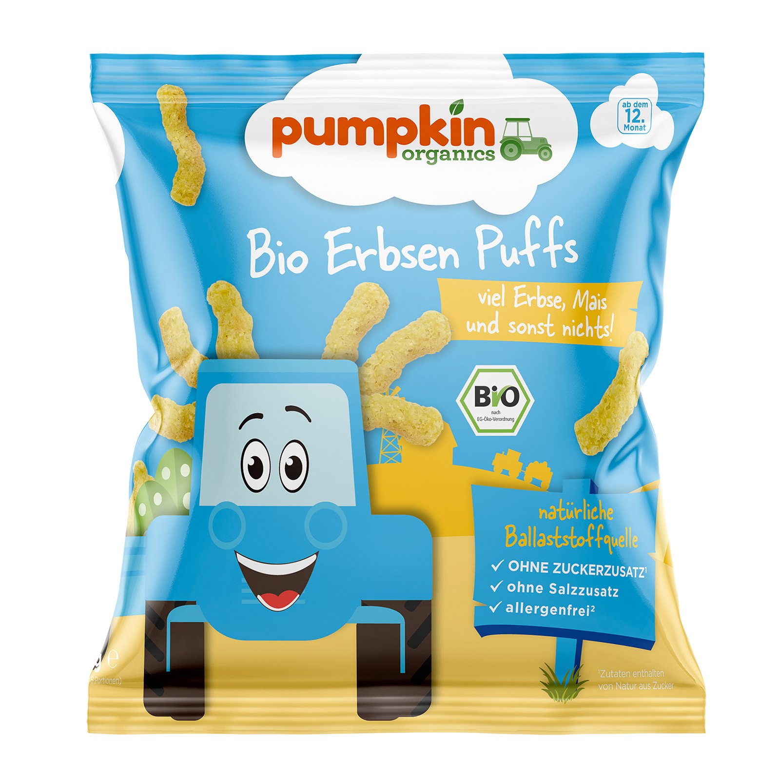 Pumpkin Organics Bio Erbsen Puffs