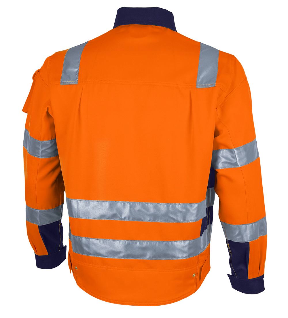QUALITEX HIGH QUALITY WORKWEAR Bundjacke PRO WS warnorange/marine Damen: 38 Herren: S
