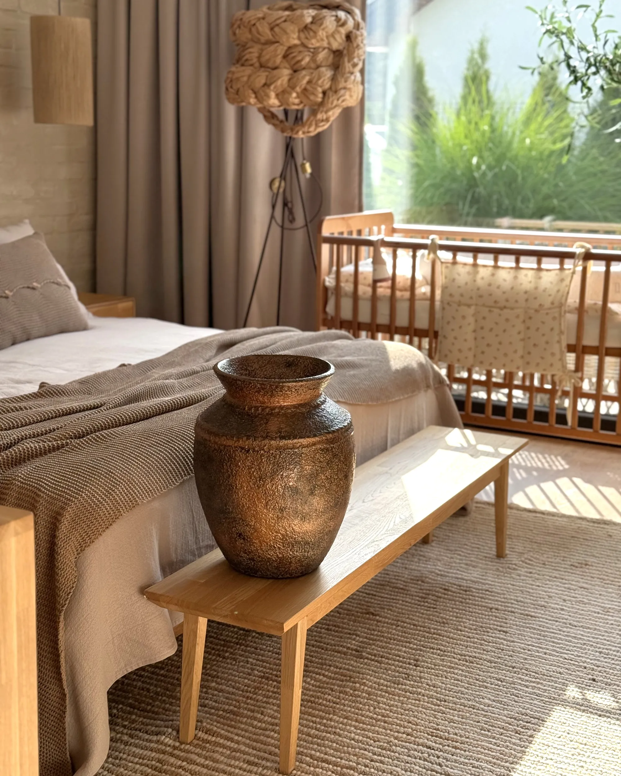 Decoratieve vaas PUCHONG Keramiek 40 cm Koper