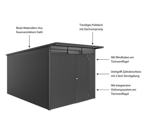 Biohort Metallgerätehaus AvantGarde ECO A8,