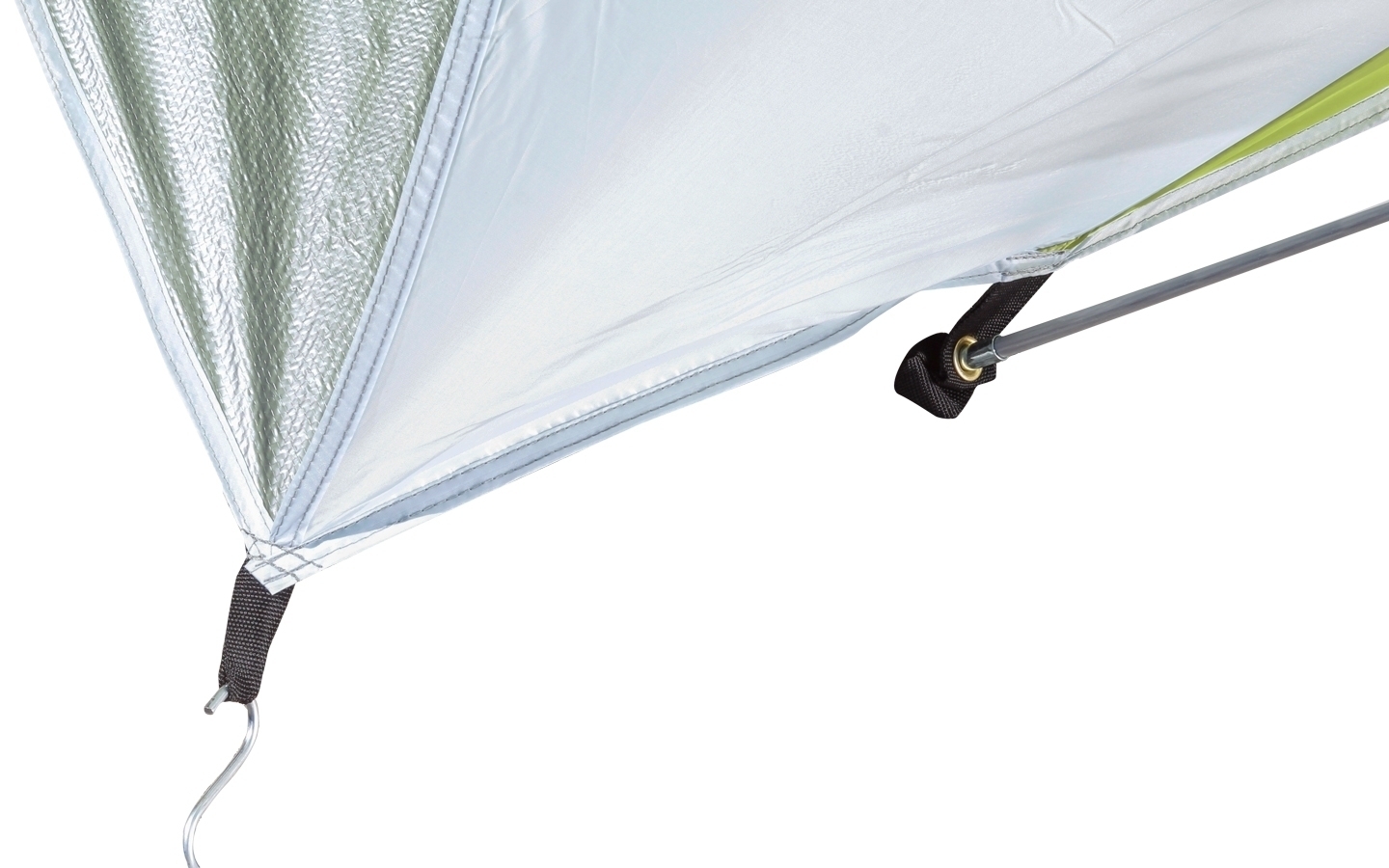 Brunner Umbra Strandmuschel  200 x 150 x 130 cm grau/grün