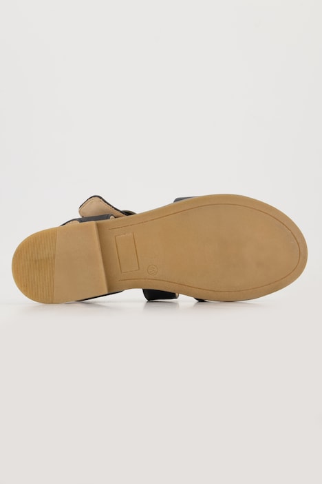 Leder-Sandaletten, Schnallen, Weite H