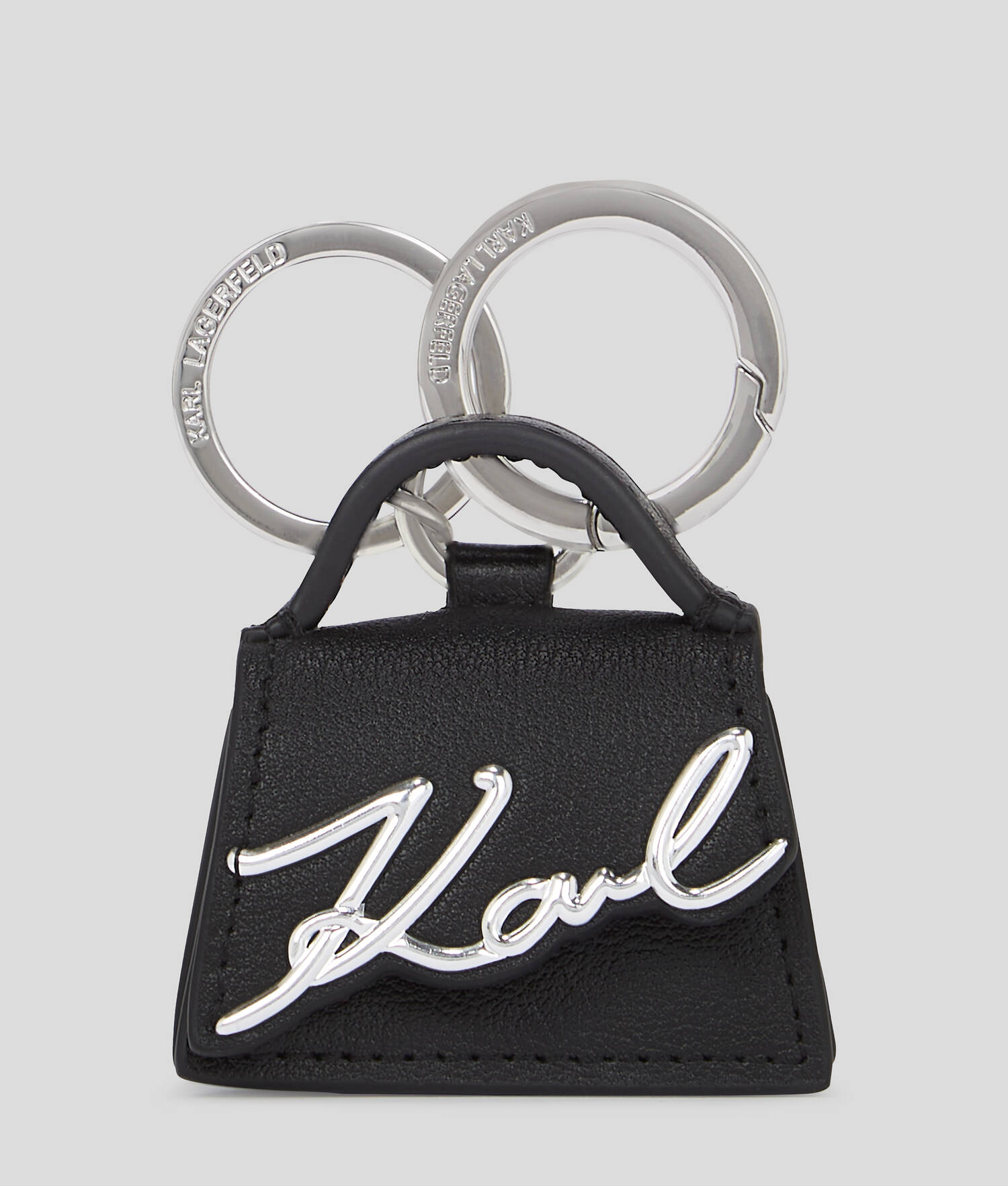 PORTE-CLÉS À BRELOQUE SAC K/SIGNATURE - Noir