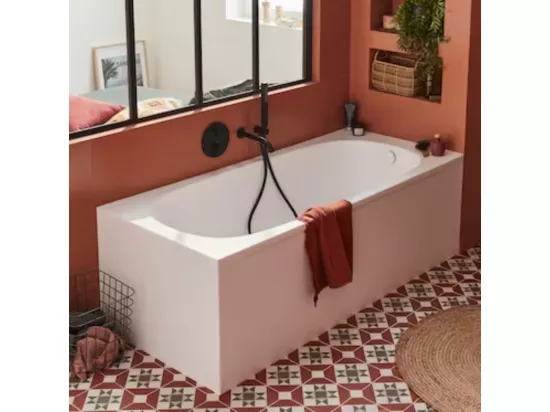 Baignoire droite 170 x 70 JACOB DELAFON Bastille blanc brillant
