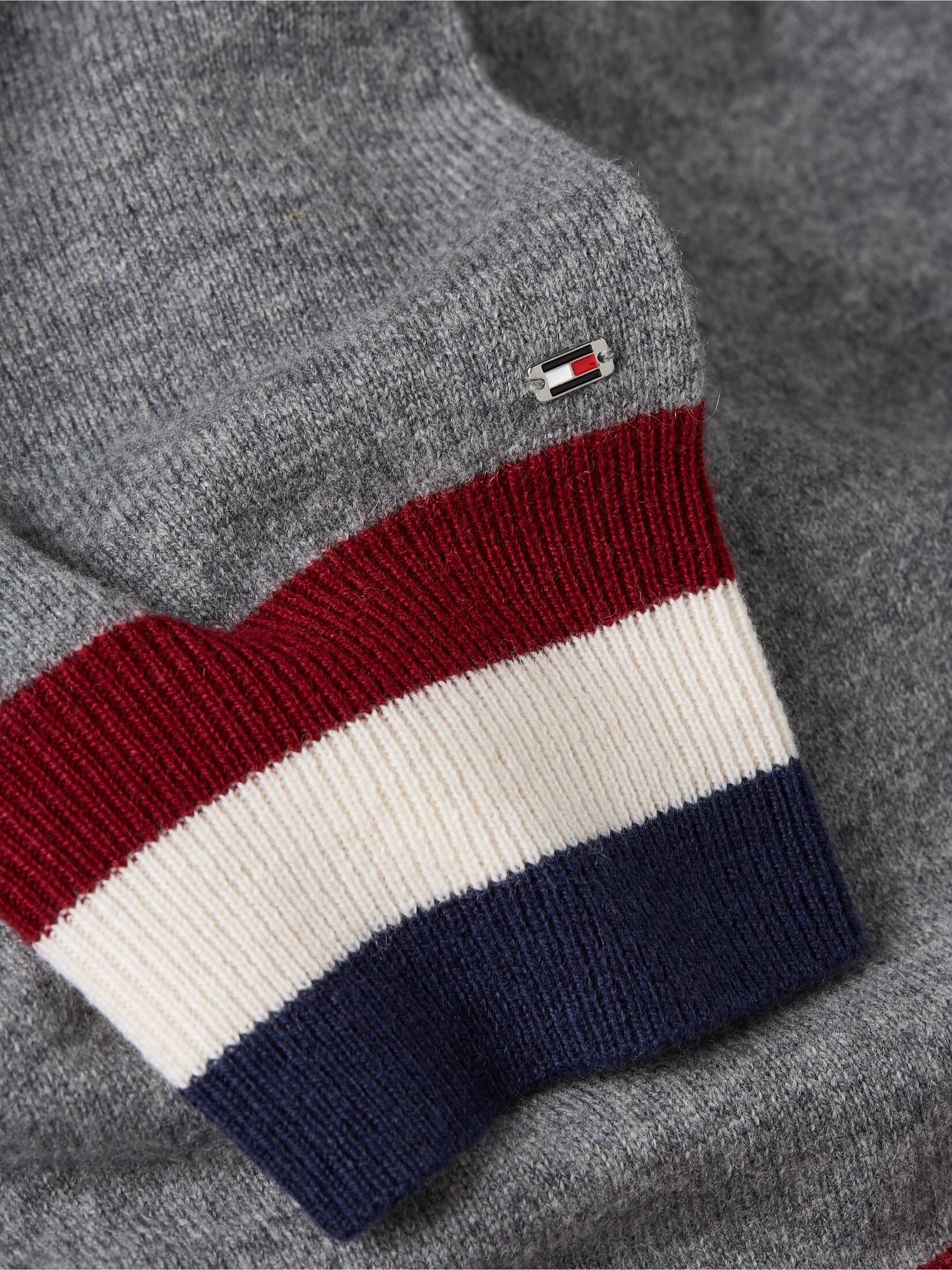 Tommy Hilfiger| Damen Strickpullover WOOL CASHMERE MOCK-NK SWT Relaxed Fit