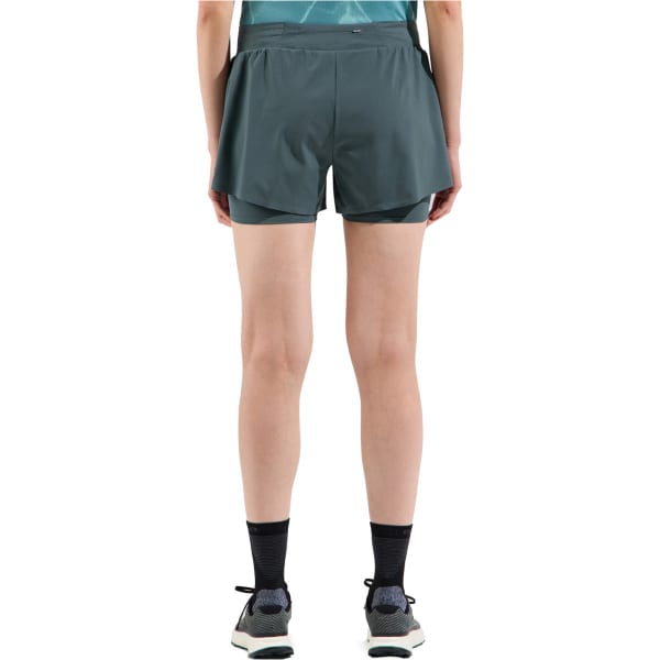 Short running ODLO ZEROWEIGHT 3 INCH 2IN1 SHORTS W DARK SLATE